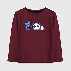Детский лонгслив Панда и вентилятор