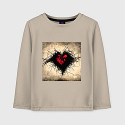 Детский лонгслив Темное сердце