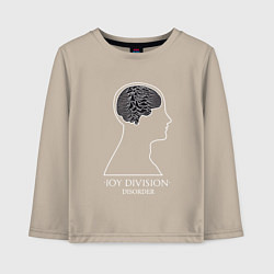 Лонгслив хлопковый детский Joy Division - Disorder, цвет: миндальный