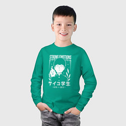 Лонгслив хлопковый детский Шигео Кагеяма и Экубо, цвет: зеленый — фото 2