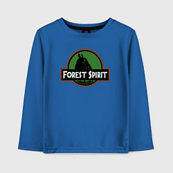 Лонгслив хлопковый детский Тоторо дух леса, цвет: синий