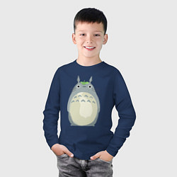 Лонгслив хлопковый детский Neighbor Totoro, цвет: тёмно-синий — фото 2