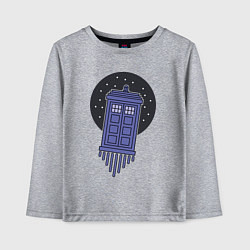 Детский лонгслив Tardis fly