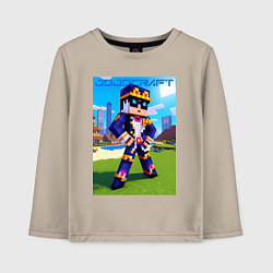 Детский лонгслив Jotaro Kujo and Minecraft - collaboration