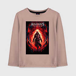 Детский лонгслив Assassins creed свозь пламя