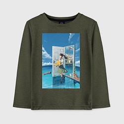 Детский лонгслив Судзумэ стульчик дайдзин