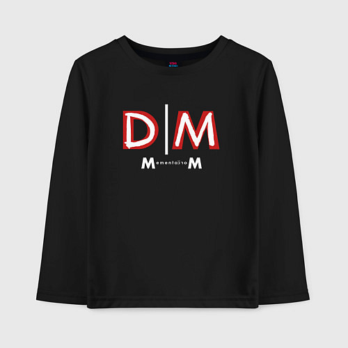 Детский лонгслив Depeche Mode - Memento Mori logo new / Черный – фото 1