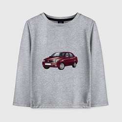 Лонгслив хлопковый детский Fiat Albea, цвет: меланж