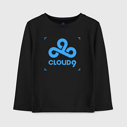 Лонгслив хлопковый детский Cloud9 - tecnic blue, цвет: черный