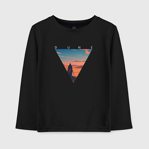 Детский лонгслив Dune - Desert / Черный – фото 1