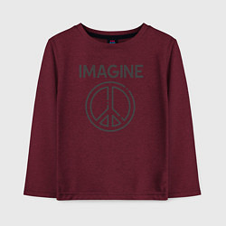 Детский лонгслив Peace imagine