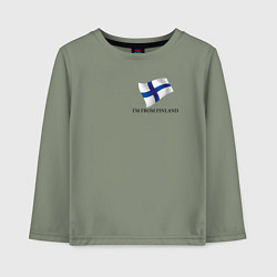 Детский лонгслив Im from Finland - motto