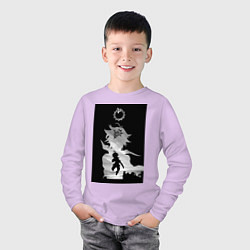 Лонгслив хлопковый детский Семь смертных грехов Мелиодас, цвет: лаванда — фото 2