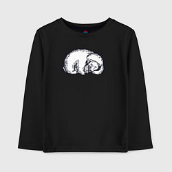 Детский лонгслив Мишка с банкой мёда