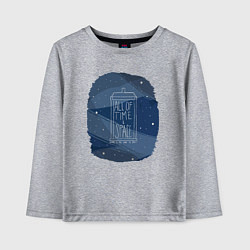 Лонгслив хлопковый детский All of time and space, цвет: меланж