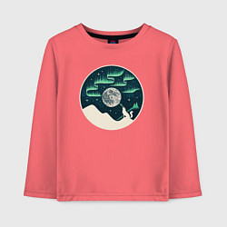 Детский лонгслив Vinyl wolf