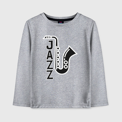 Детский лонгслив Jazzy sax / Меланж – фото 1