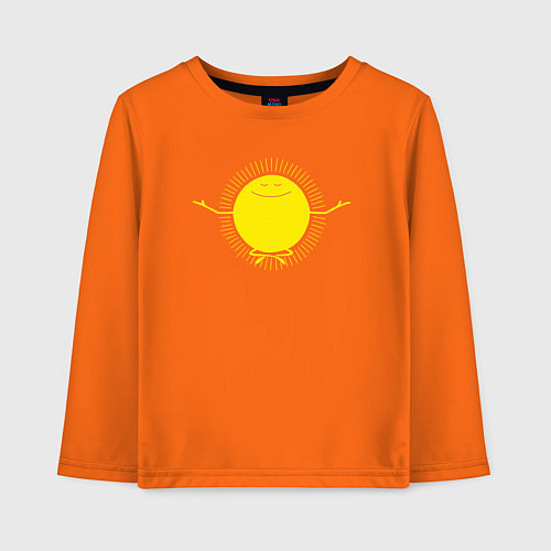 Детский лонгслив Sunny relax / Оранжевый – фото 1