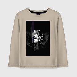 Лонгслив хлопковый детский Горничная Рем, цвет: миндальный