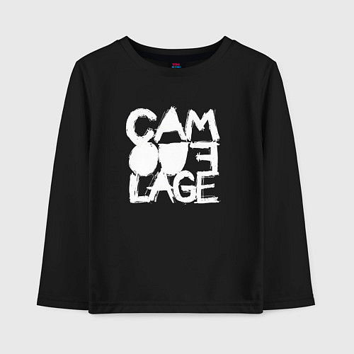 Детский лонгслив Camouflage - A synthpop band from germany / Черный – фото 1