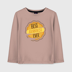 Детский лонгслив Лучший журналист в мире