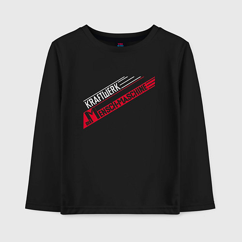 Детский лонгслив Kraftwerk - The man machine / Черный – фото 1