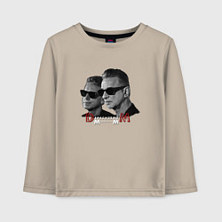 Лонгслив хлопковый детский Depeche Mode - Memento Mori tour band tour, цвет: миндальный