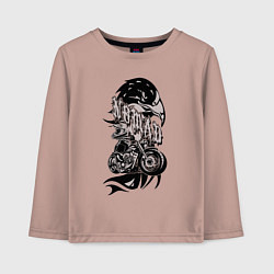 Лонгслив хлопковый детский Кочевник, цвет: пыльно-розовый