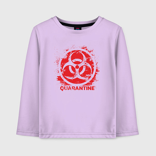 Детский лонгслив Карантин / Лаванда – фото 1