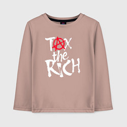 Детский лонгслив Tax the rich