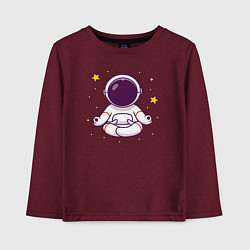 Детский лонгслив Космический релакс