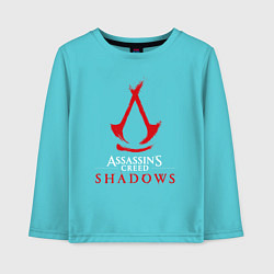 Детский лонгслив Assassins creed shadows logo