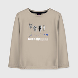 Лонгслив хлопковый детский Depeche Mode - Silence mode, цвет: миндальный