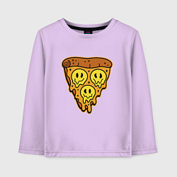 Лонгслив хлопковый детский Happy nation pizza, цвет: лаванда