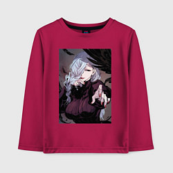 Лонгслив хлопковый детский Магическая битва Мэй Мэй маг первого класса, цвет: маджента