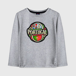 Лонгслив хлопковый детский Portugal, цвет: меланж