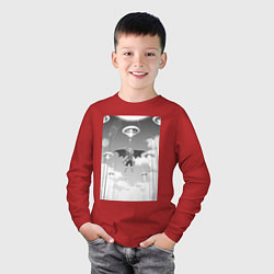 Лонгслив хлопковый детский О моём перерождении в слизь Римуру Темпест князь т, цвет: красный — фото 2