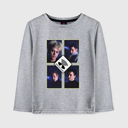 Лонгслив хлопковый детский Depeche Mode - Masses, цвет: меланж