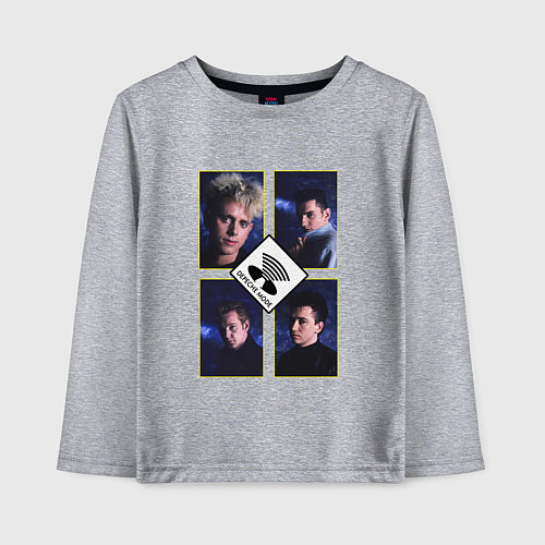 Детский лонгслив Depeche Mode - Masses / Меланж – фото 1
