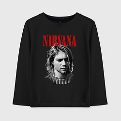 Детский лонгслив Nirvana kurt donald cobain