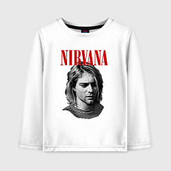 Детский лонгслив Nirvana kurt donald cobain