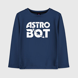 Детский лонгслив Astro bot logo