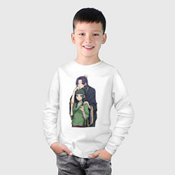 Лонгслив хлопковый детский Монолог фармацевта Жэньши Расчётливый интриган, цвет: белый — фото 2