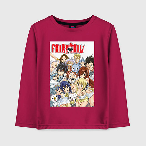 Детский лонгслив Хвост Феи Нацу Драгнил убийца драконов / Маджента – фото 1