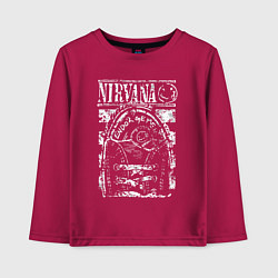 Лонгслив хлопковый детский Nirvana grange rock, цвет: маджента
