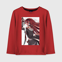 Лонгслив хлопковый детский Реинкарнация безработного Бореас Грейрат, цвет: красный