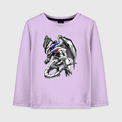 Лонгслив хлопковый детский BMW S100RR Drago, цвет: лаванда