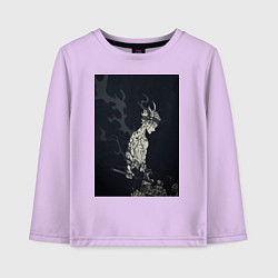 Лонгслив хлопковый детский Чёрный клевер Аста антимаг, цвет: лаванда
