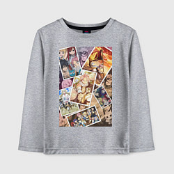 Лонгслив хлопковый детский Хвост Феи Венди Марвелл, цвет: меланж