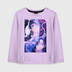 Лонгслив хлопковый детский Монолог фармацевта Маомао сыщик, цвет: лаванда